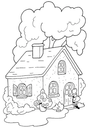Coloring page Grandma Little Red Riding Hood
